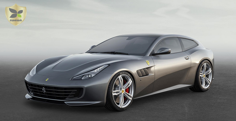 Ferrari GTC4Lusso showcased at the  Geneva Motor Show