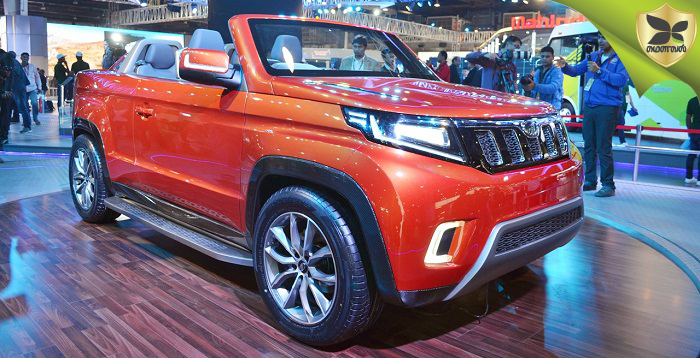 2018 Delhi Auto Expo: Mahindra Showcases TUV Stinger Convertible SUV