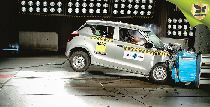 குளோபல் NCAP சிதைவு சோதனையில் 2 ஸ்டார் தர மதிப்பீட்டை பெற்று ஏமாற்றமளித்தது மாருதி சுசூகி ஸ்விப்ட்