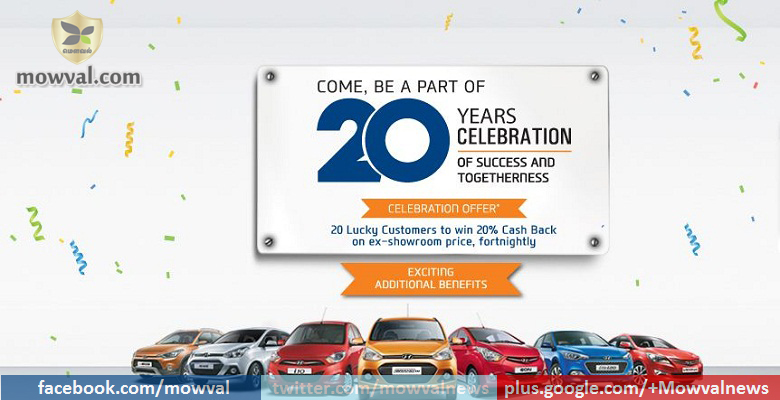 Hyundai Celebrates Its 20th Anniversary In India
