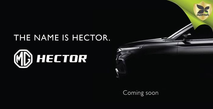 MG SUV Now Officially Named As MG Hector