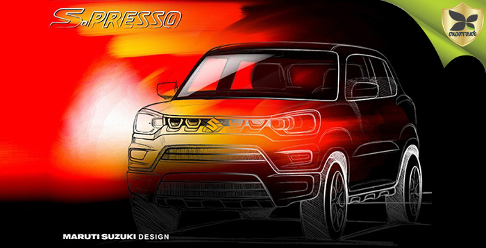 Maruti Suzuki S-Presso Teased With Official Sketch