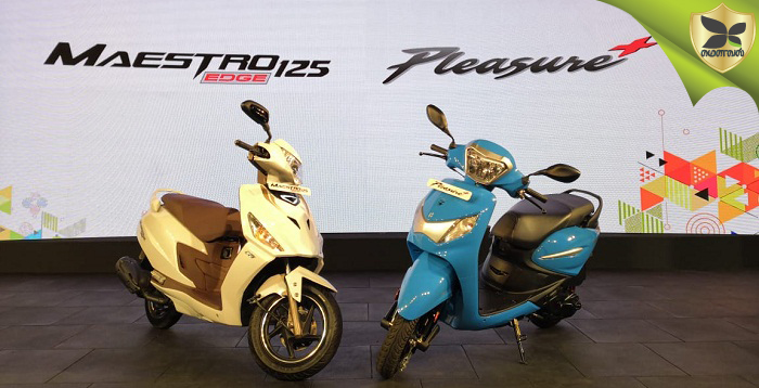 Hero Maestro Edge 125 And New Pleasure Plus Launched In India