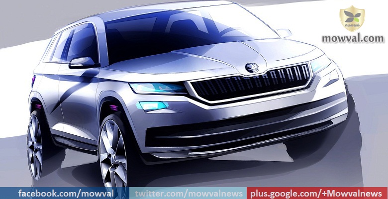 Skoda Kodiaq SUV Sketches Released