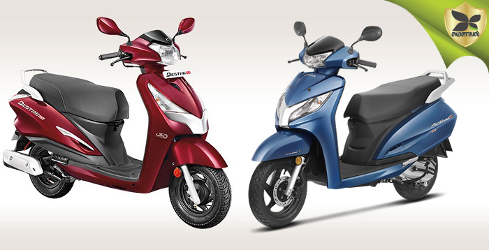 Hero Destini 125 And Honda Activa 125 Detailed Comparison